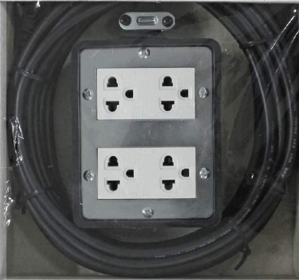 บล็อกยางสาย4ช่อง3X2.515M